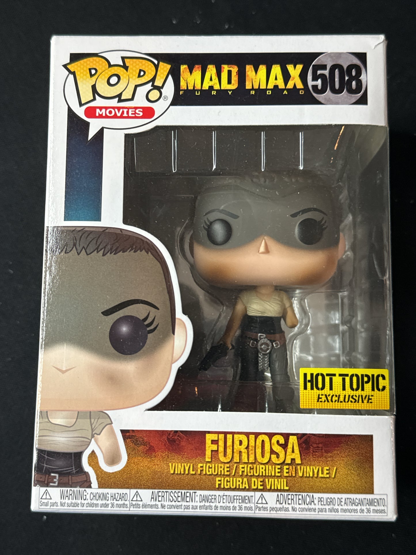 Funko Pop! Mad Max Fury Road Furiosa Vinyl Figure #508 New in Box