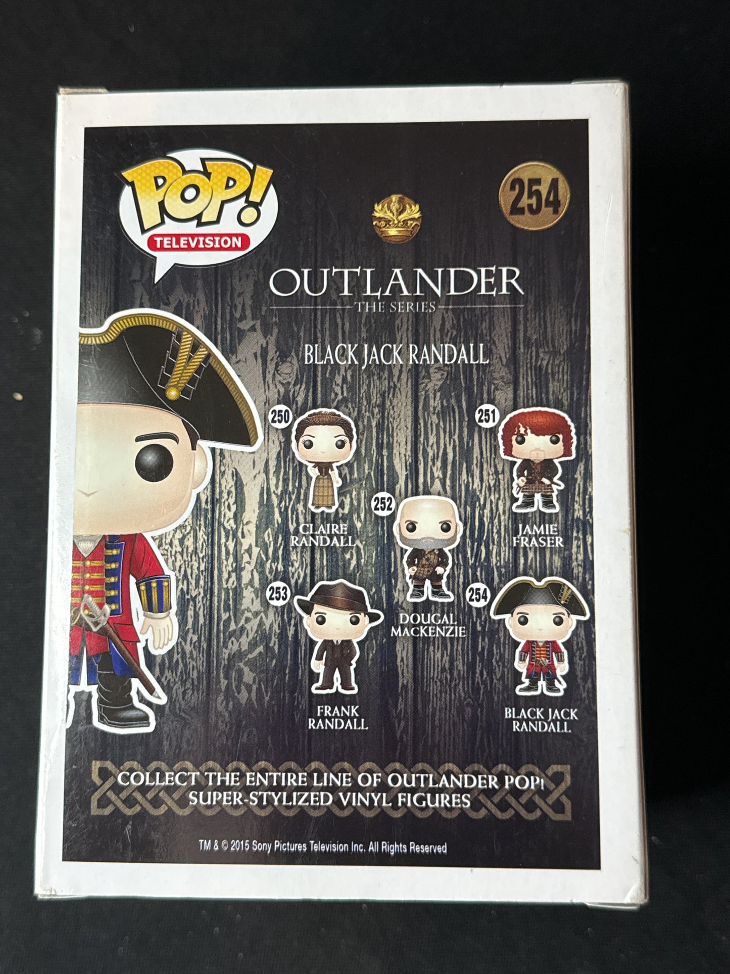 Funko Pop! Outlander The Series Black Jack Randall Vinyl Figure #254 New in Box