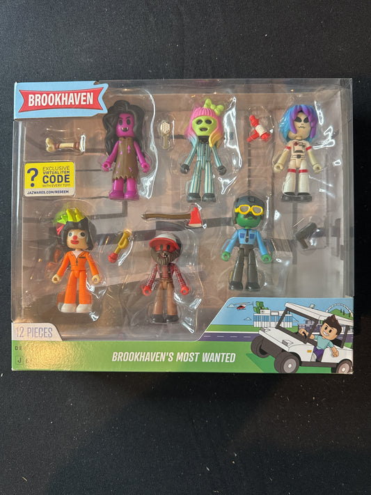 Roblox DevSeries Brookhaven's Most Wanted 6 Action Figures Mix and Match Pieces + 6 Pieces