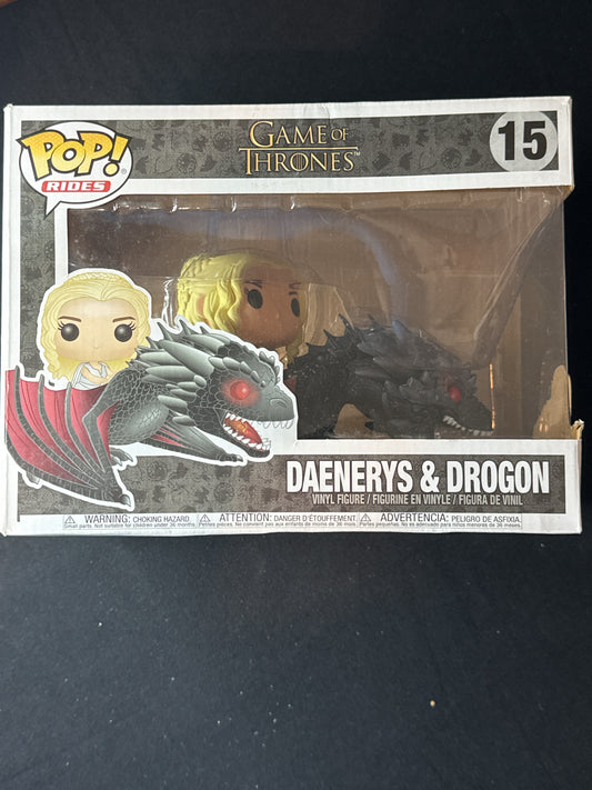 Funko Pop! Game of Thrones Daenerys & Drogon Vinyl Figure #15 New in Box