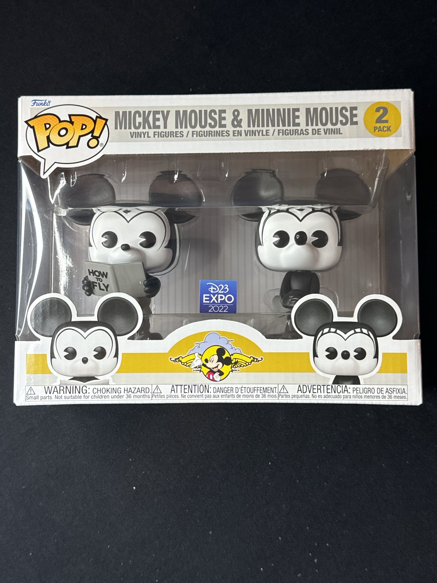 Funko Pop! Disney Mickey & Minnie Mouse 2-Pack Vinyl Figures D23 Expo New in Box