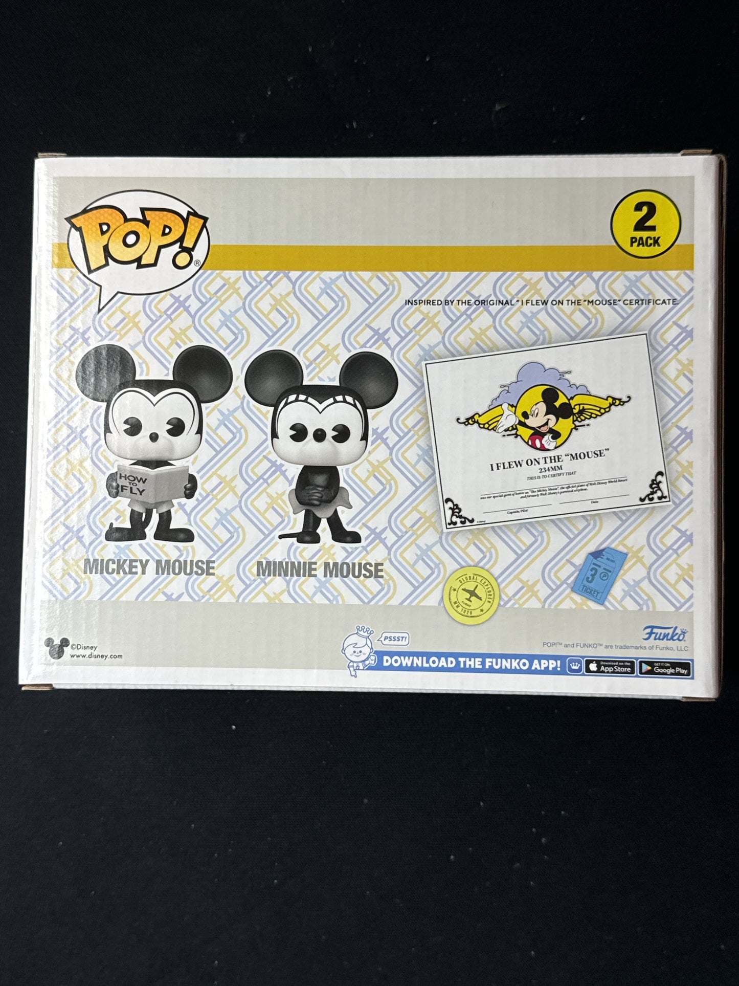 Funko Pop! Disney Mickey & Minnie Mouse 2-Pack Vinyl Figures D23 Expo New in Box