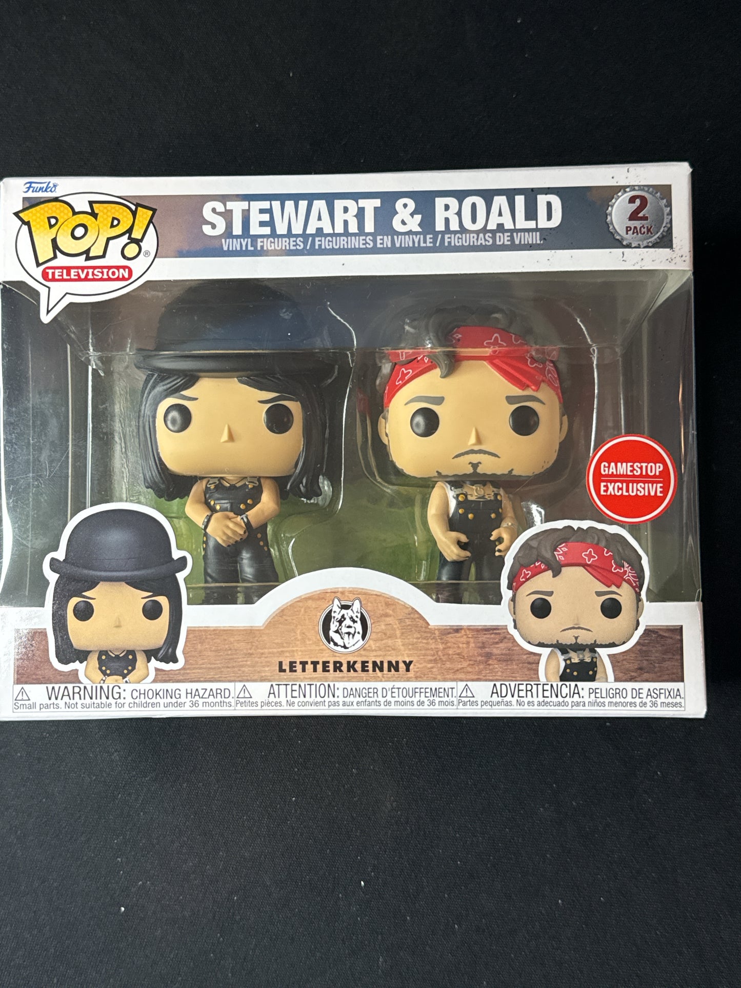 Funko Pop! LetterKenny Stewart & Roald Vinyl Figures 2-Pack GameStop Excl. New in Box