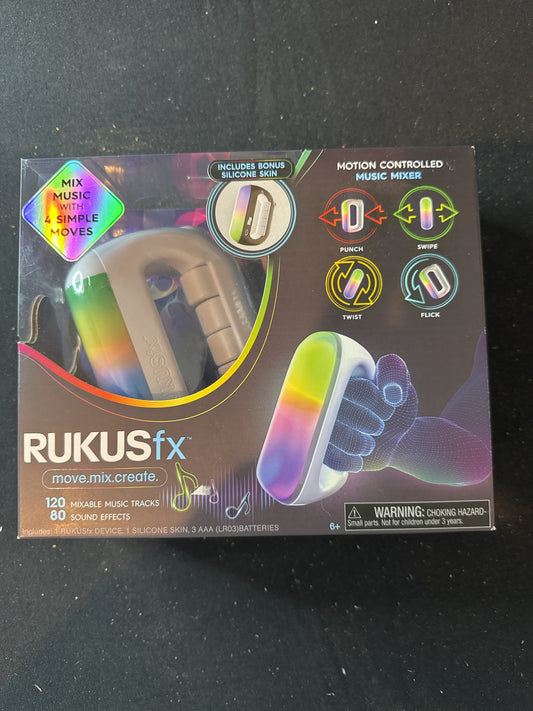 New Sealed Rukus fx Hand Held Motion Controlled Music Mixer New in Box