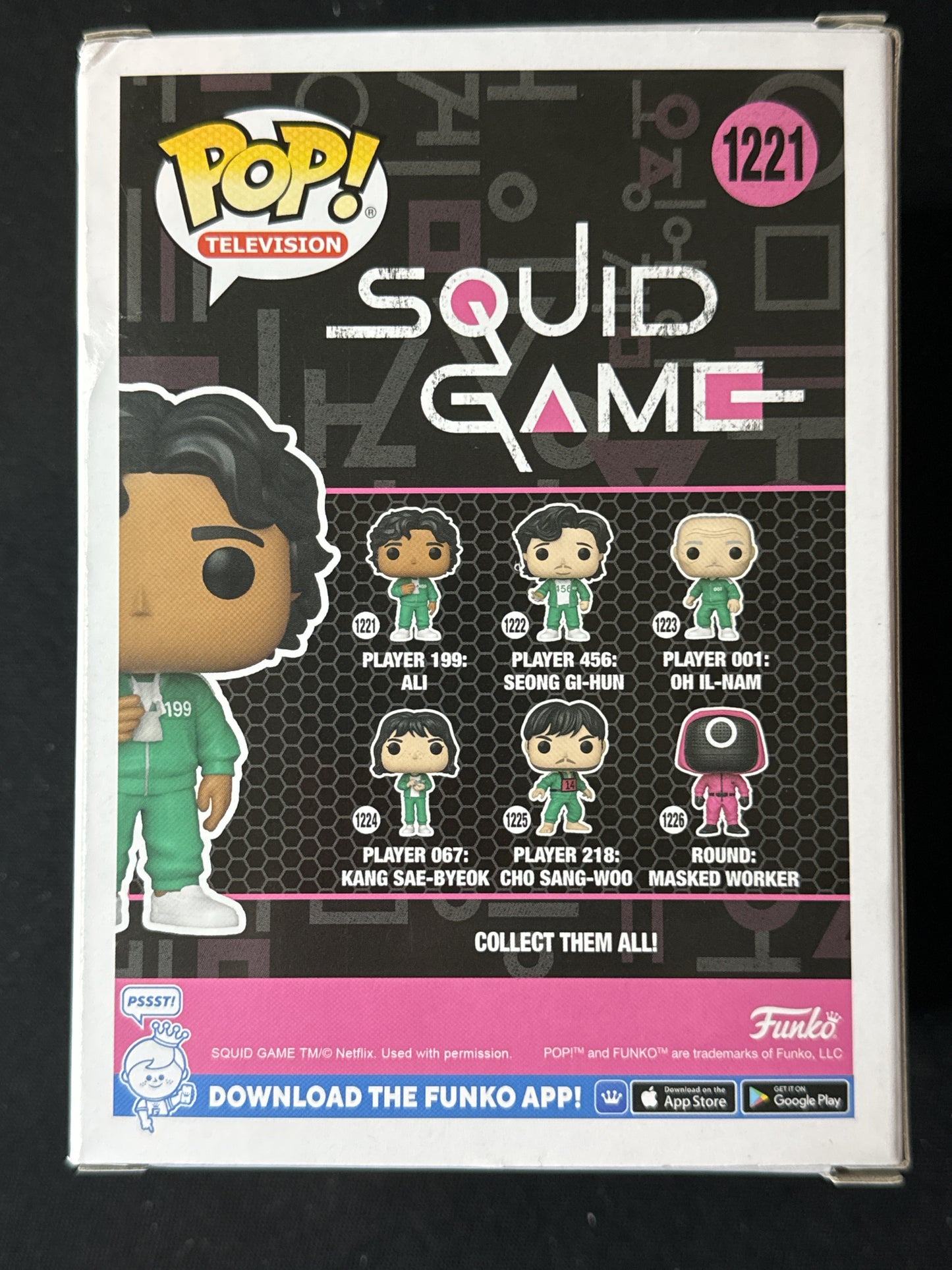 Funko Pop! Squid Game Player 199: Ali Vinyl Figure #1221 New in Box