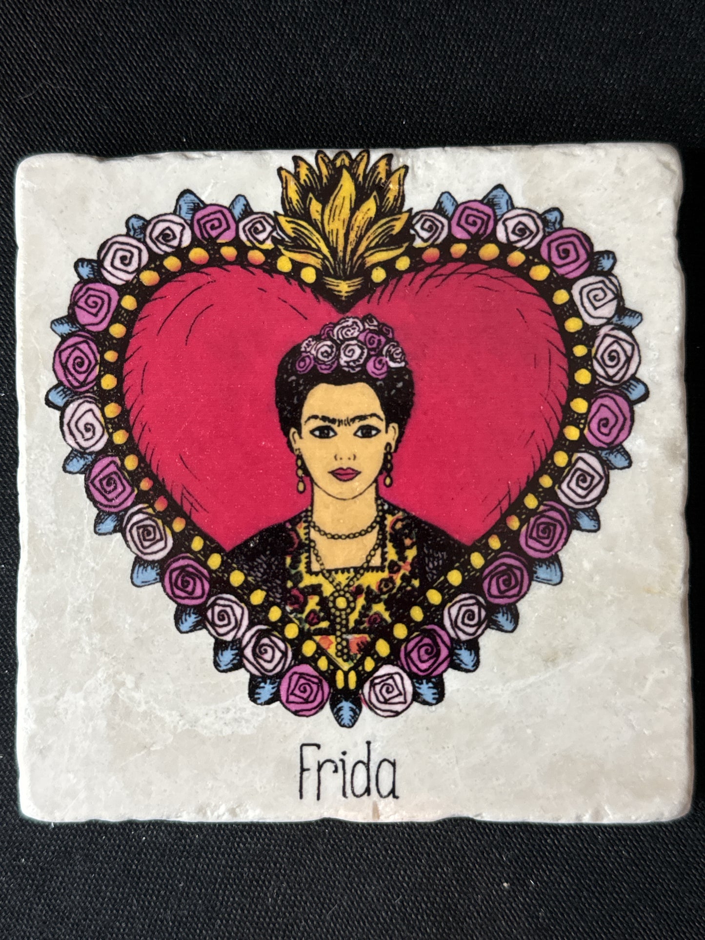 Karla Gudeon Art Design Them's My Girls Coaster Set (4) RBG, Frida, Dolly, Michelle in Box