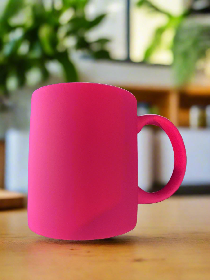 Pink "I Came, I Saw.." Coffee Cup Mug 3.75" Tall 10oz Smooth Feel