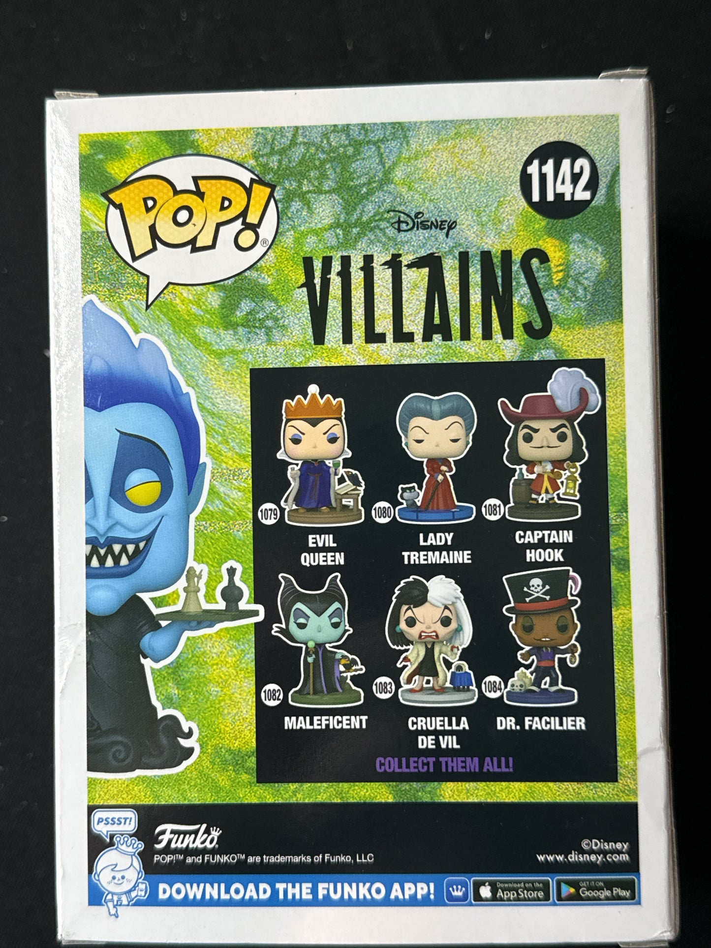 Funko Pop! Disney Villains Hades with Chess Board Vinyl Figure #1142 New in Box