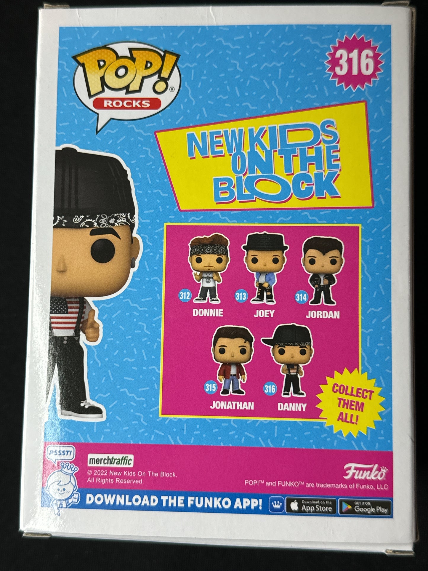 Funko Pop! New Kids on the Block Danny Vinyl Figure #316 New in Box