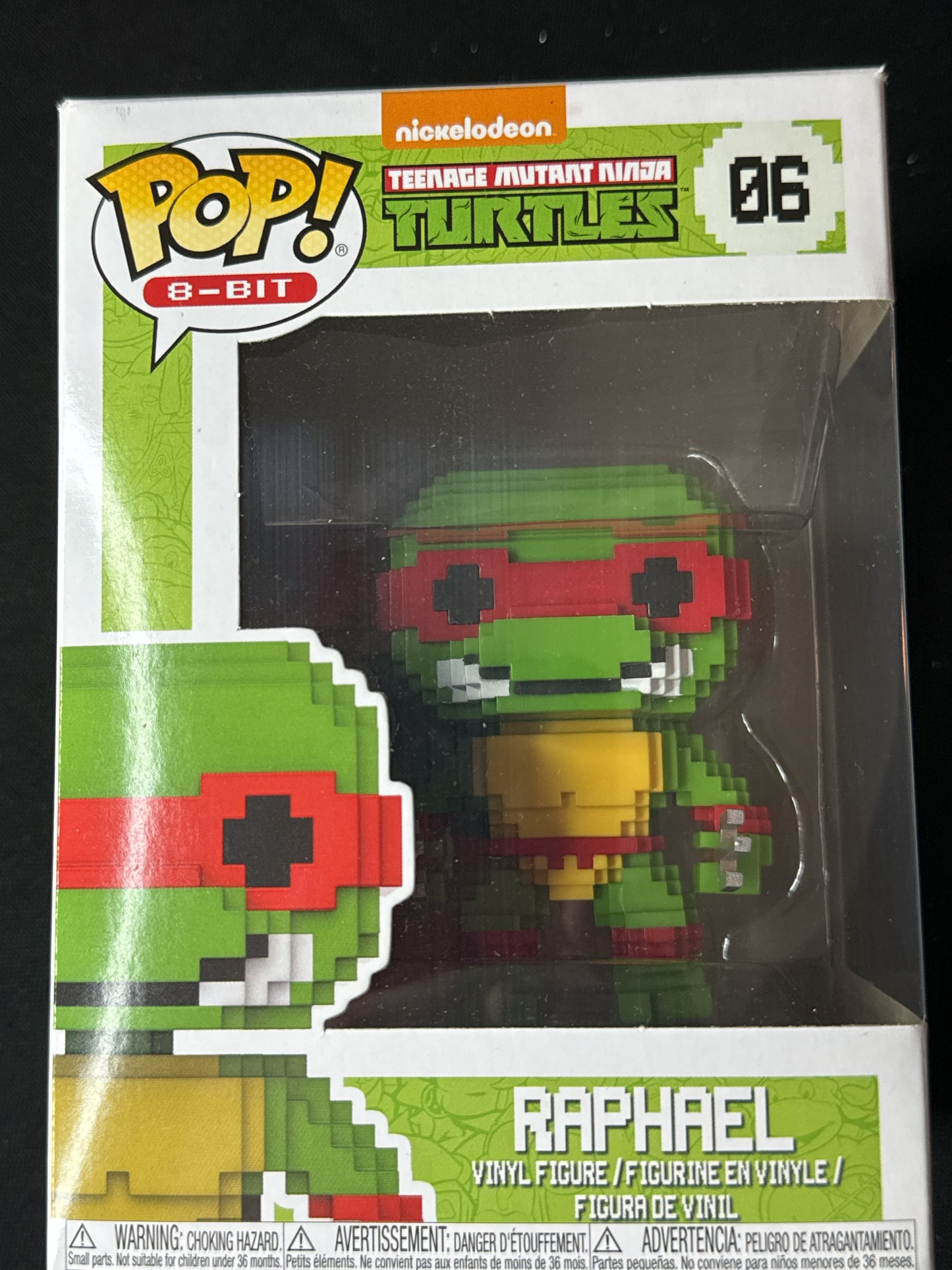 Funko Pop! Nickelodeon Teenage Mutant Ninja Turtles Raphael 8-Bit Vinyl Figure #06 New in Box