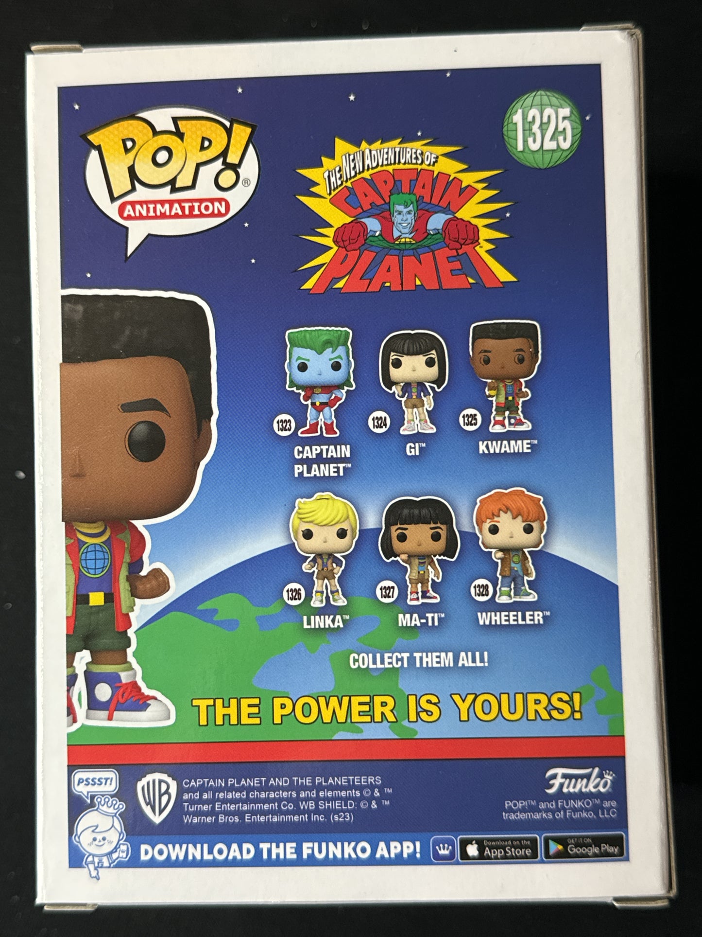 Funko Pop! The New Adventures of Captain Planet Kwame Vinyl Figure #1325 New in Box