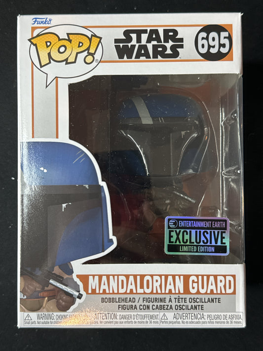 Funko Pop! Star Wars Mandalorian Guard Bobble-Head #695 Entertainment Earth Excl. NIB