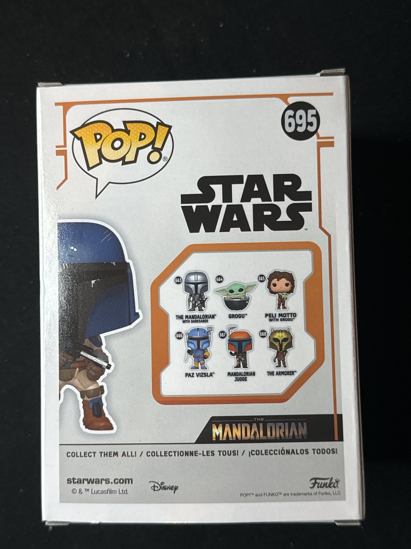 Funko Pop! Star Wars Mandalorian Guard Bobble-Head #695 Entertainment Earth Excl. NIB