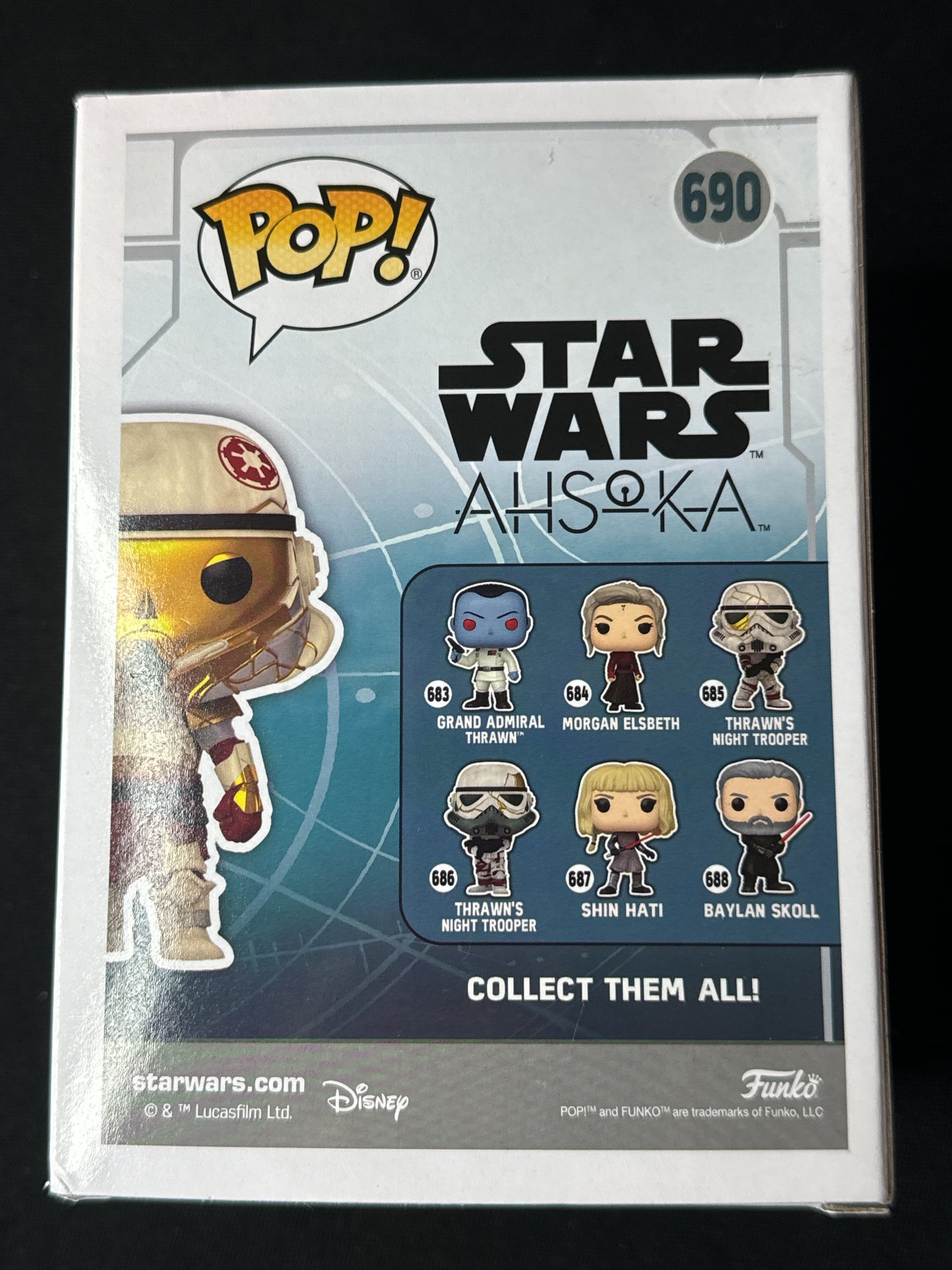 Funko Pop! Star Wars Captain Enoch Bobble Head #690 New in Box Entertainment Earth Excl.