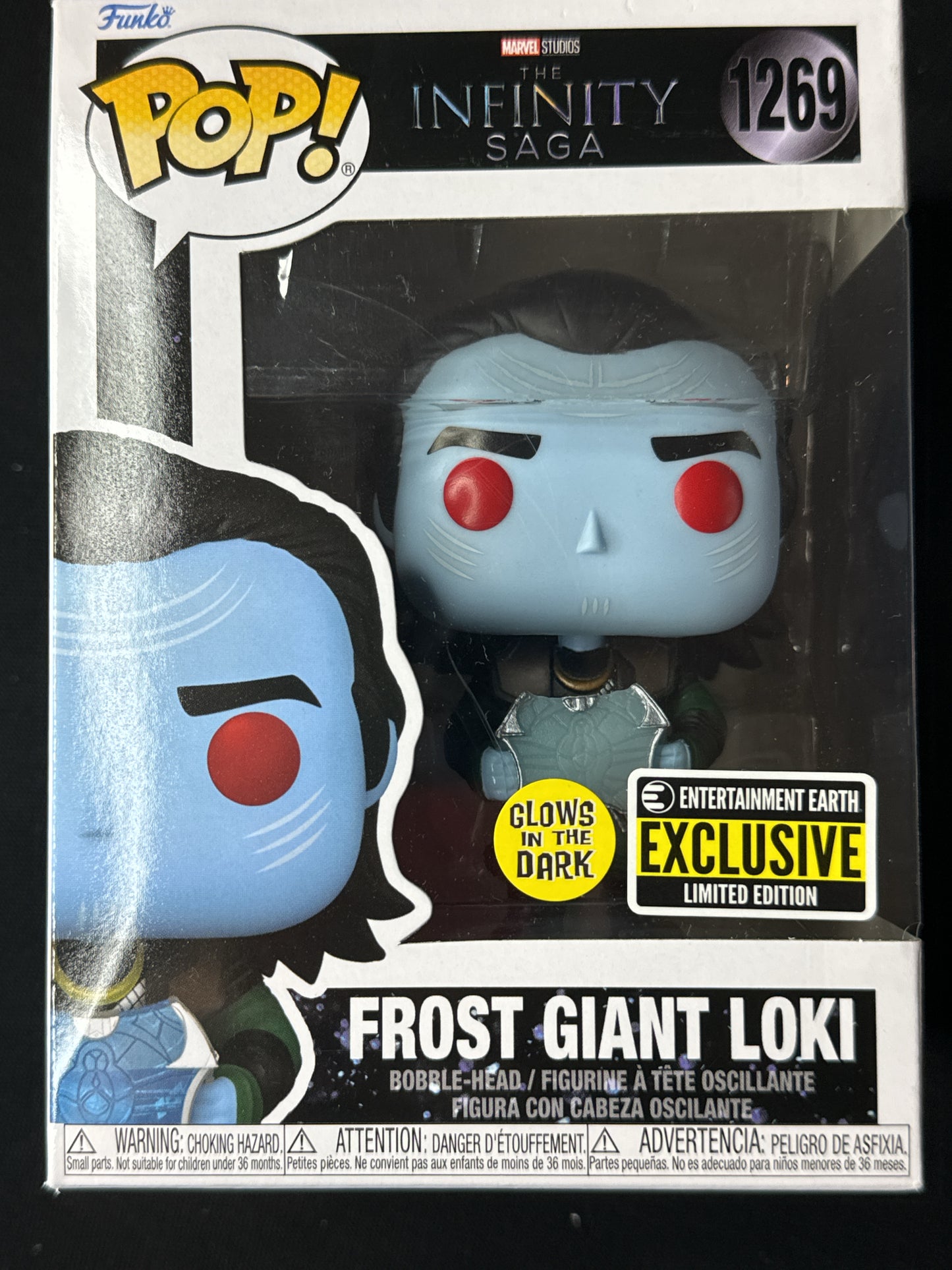 Funko Pop! The Infinity Saga Frost Giant Loki Bobble Head #1269 Glows in Dark New in Box