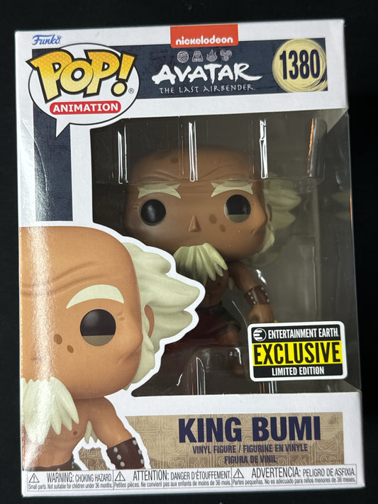 Funko Pop! Avatar The Last Airbender King Bumi #1380 New in Box Entertainment Earth Excl.