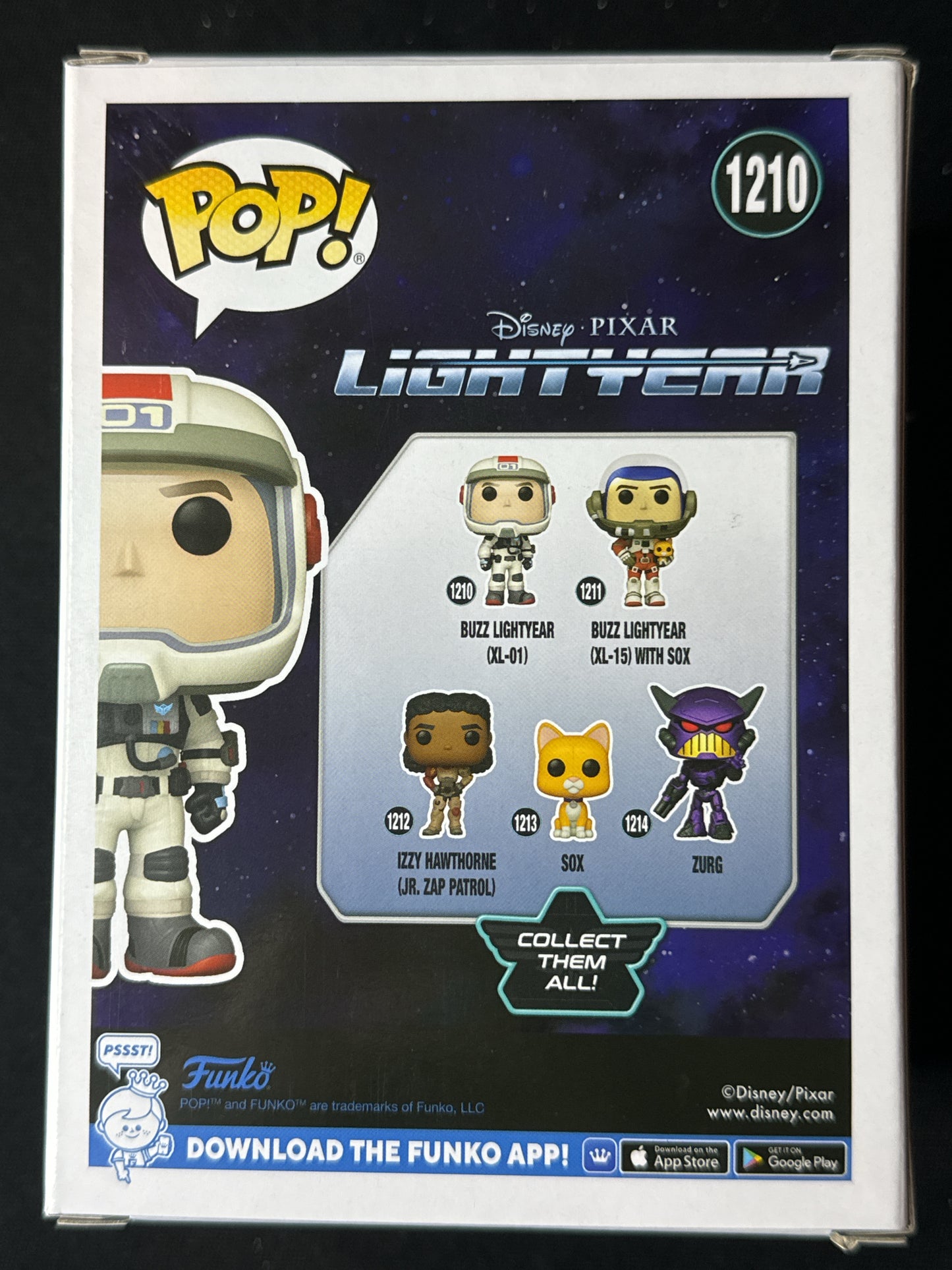 Funko Pop! Disney Pixar Lightyear Buzz Lightyear (XL-01) Vinyl Figure #1210 New in Box