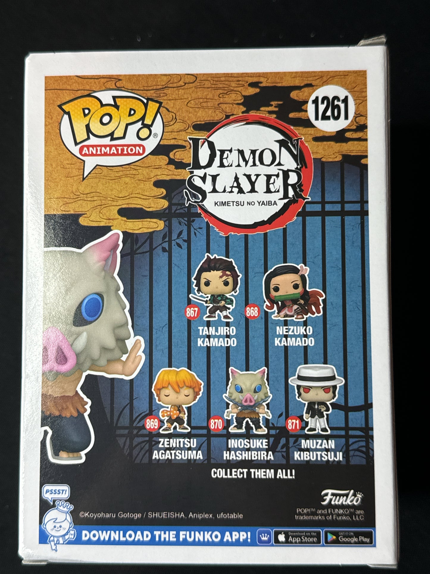 Funko Pop! Demon Slayer Inosuke Hashibira Vinyl Figure #1261 New in Box