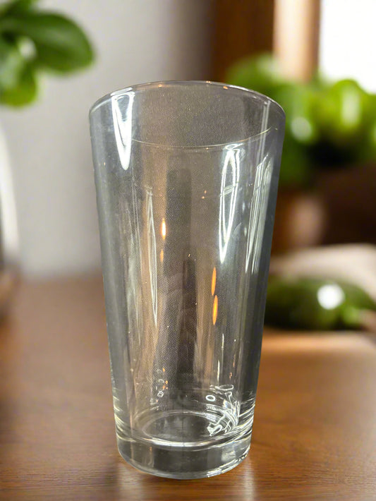 Single Clear Pub Glass Classic Beer Pint Drinking Tumbler 16oz Vintage Traditional 5 7/8" Tall