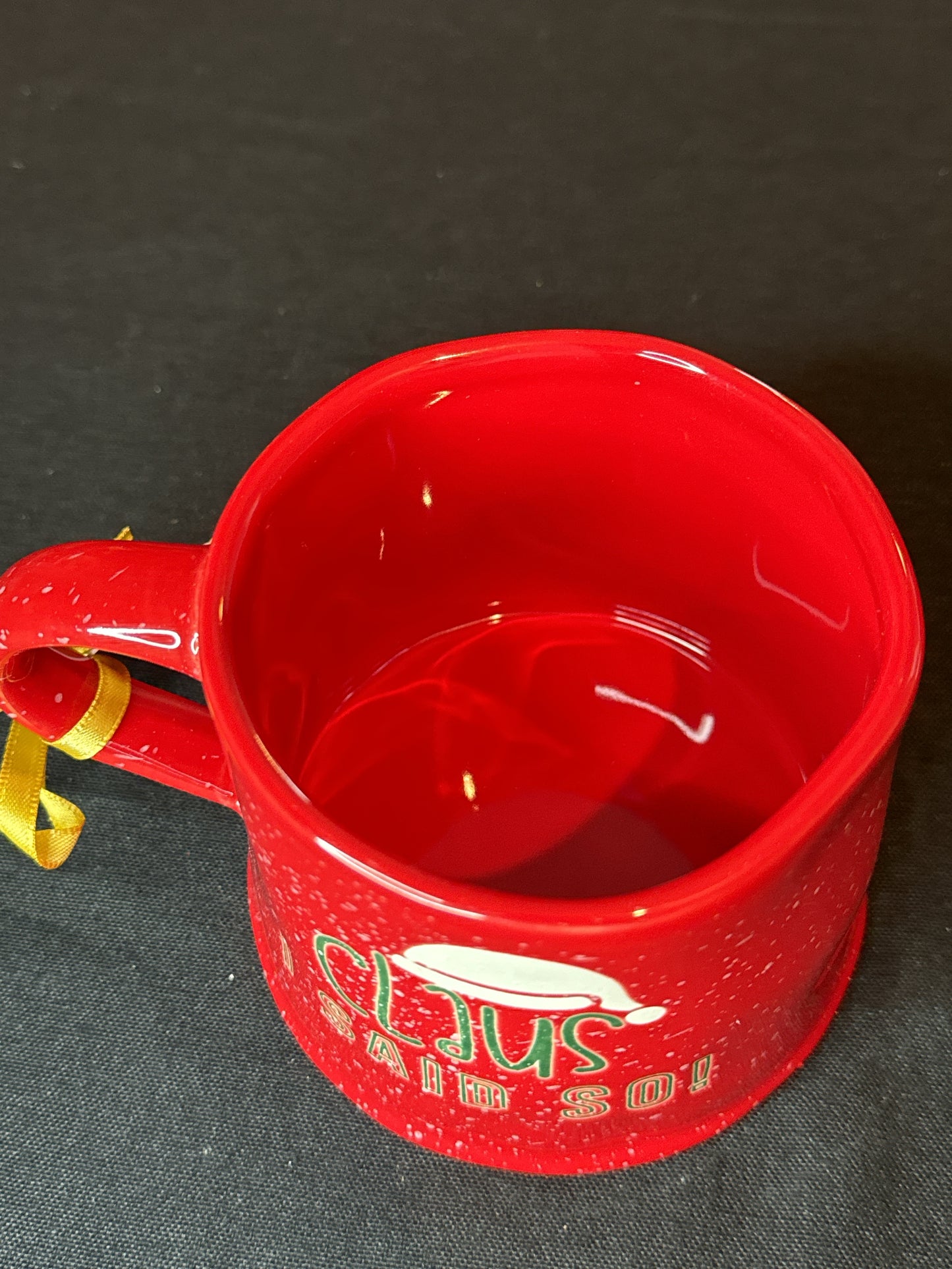 Large Red Clause I Said So Coffee Mug New Inventory 4" Tall Wide Bottom