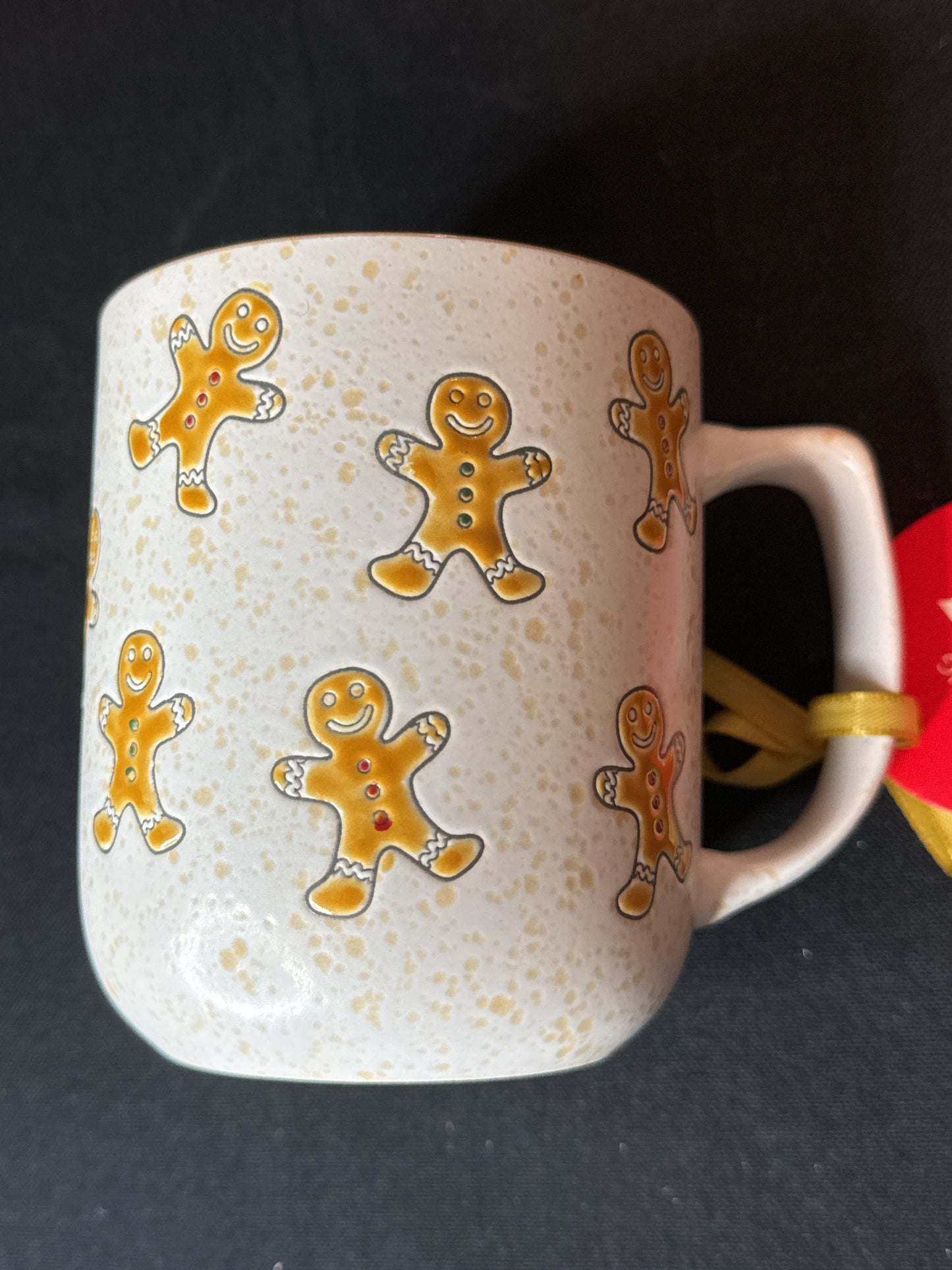 Large Gingerbread Man Coffee Mug Sugar & Spice Inside Rim 16oz 4.25" Tall New Inventory