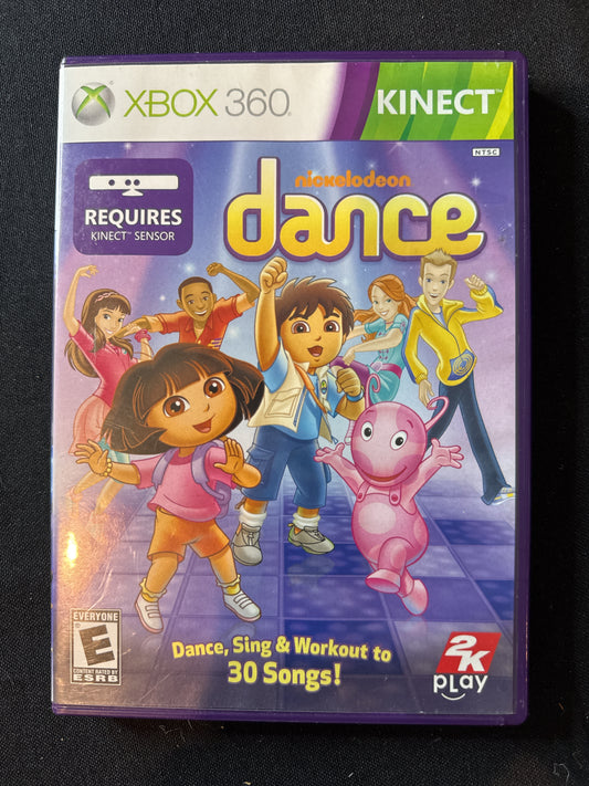 Xbox 360 Kinect Nickelodeon Dance Game For Kids or Adults