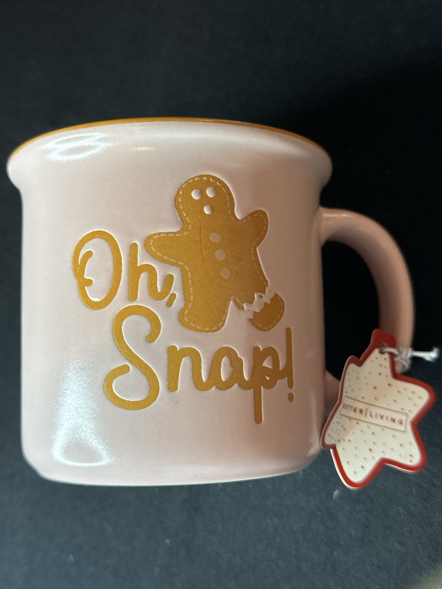 Better Living Gingerbread Man Oh, Snap Coffee Campers Mug New Inventory 4" Tall