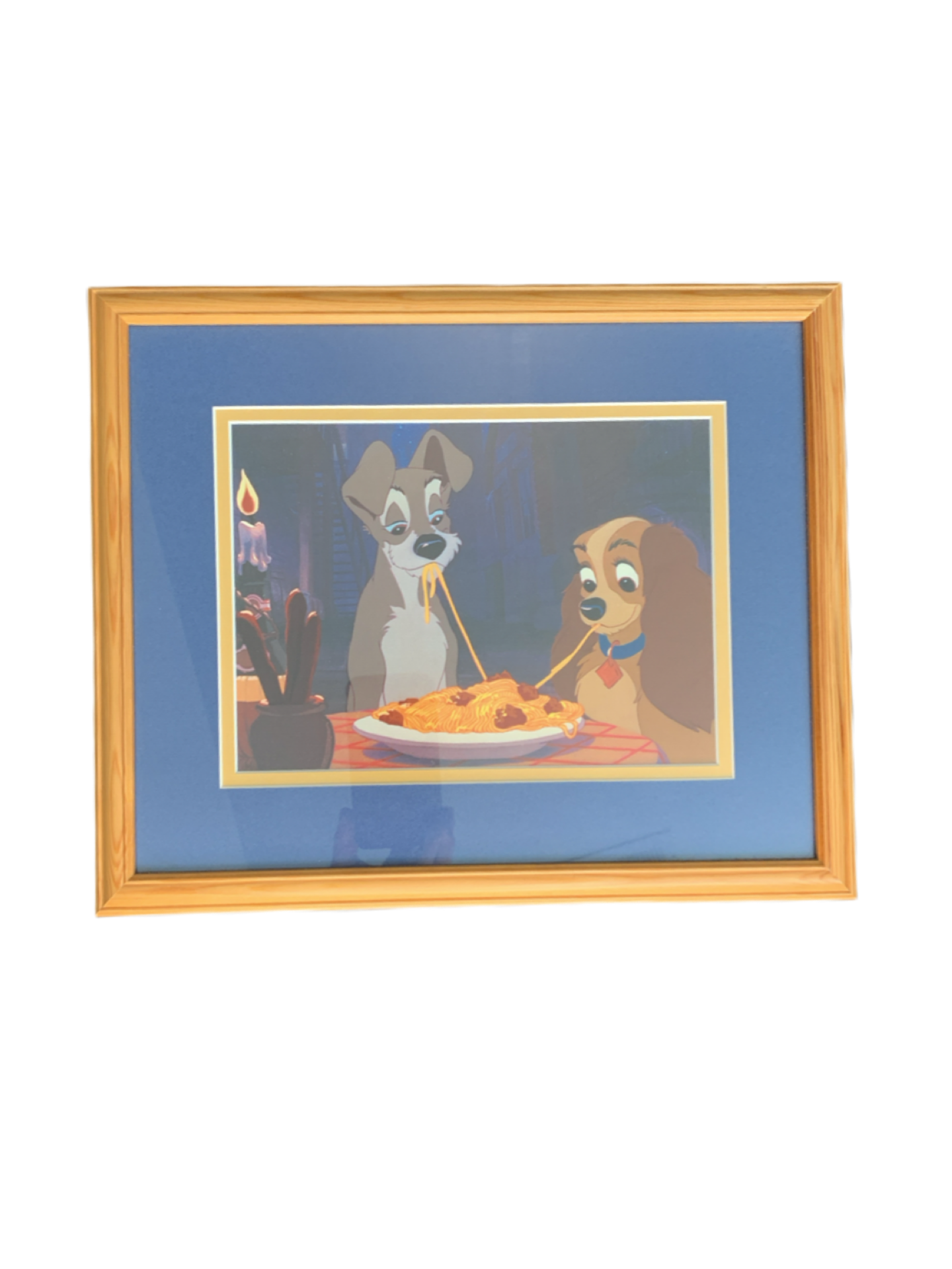 Disney Lady and the Tramp "Candle Lit Dinner for Two" The McGaw Group Print