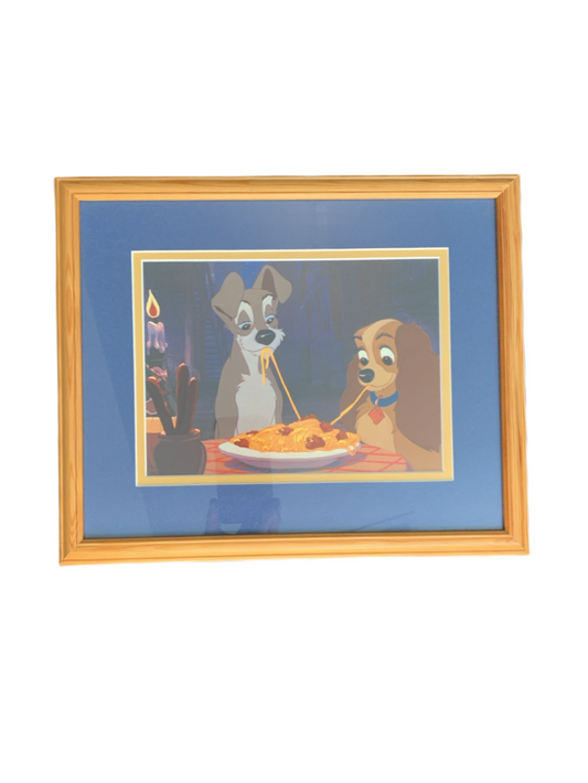 Disney Lady and the Tramp "Candle Lit Dinner for Two" The McGaw Group Print