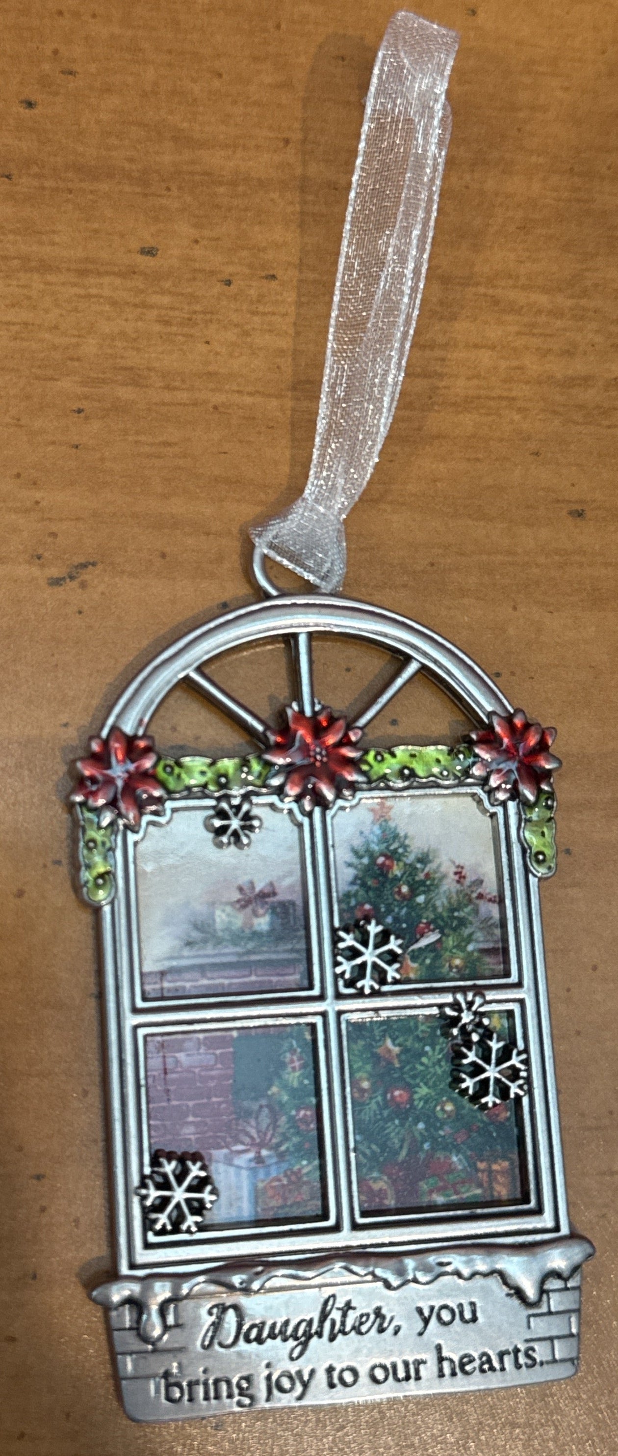 Ganz Zinc Christmas Window Ornament Daughter, You Bring Joy To Our Hearts New