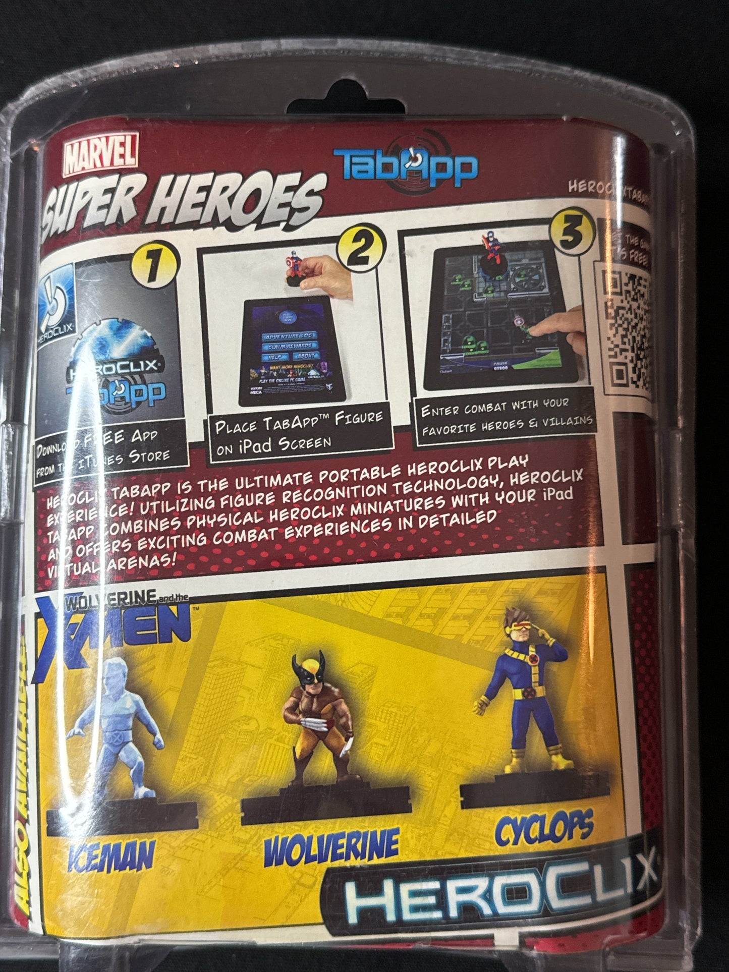 Marvel Super Heroes HeroClix TabApp Figure Set (Thor/Iron Man/Captain America) New in Box