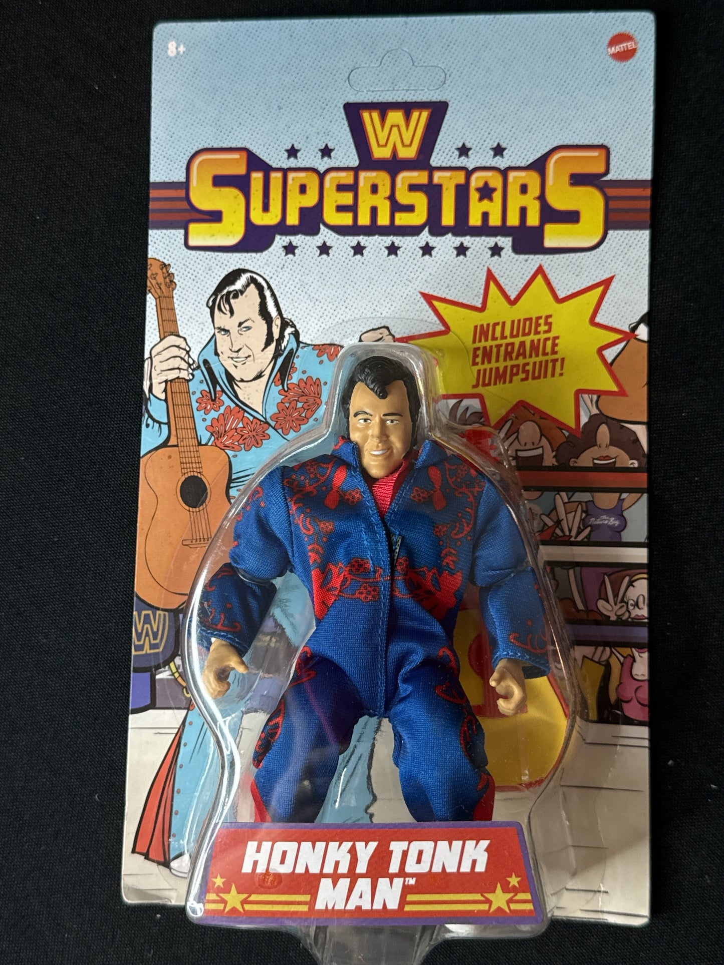 WW Superstars Honky Tonk Man 6" Action Figure Unpunched New in Box Mattel