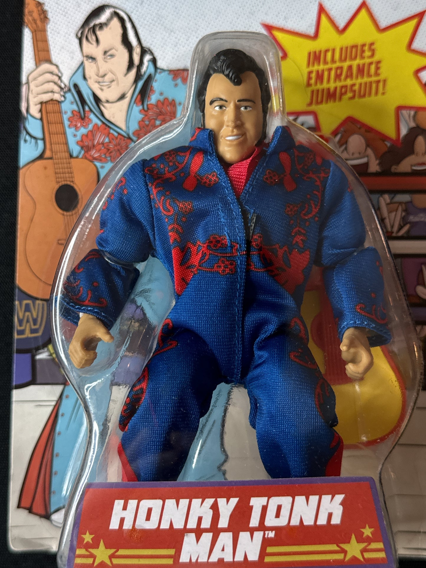 WW Superstars Honky Tonk Man 6" Action Figure Unpunched New in Box Mattel