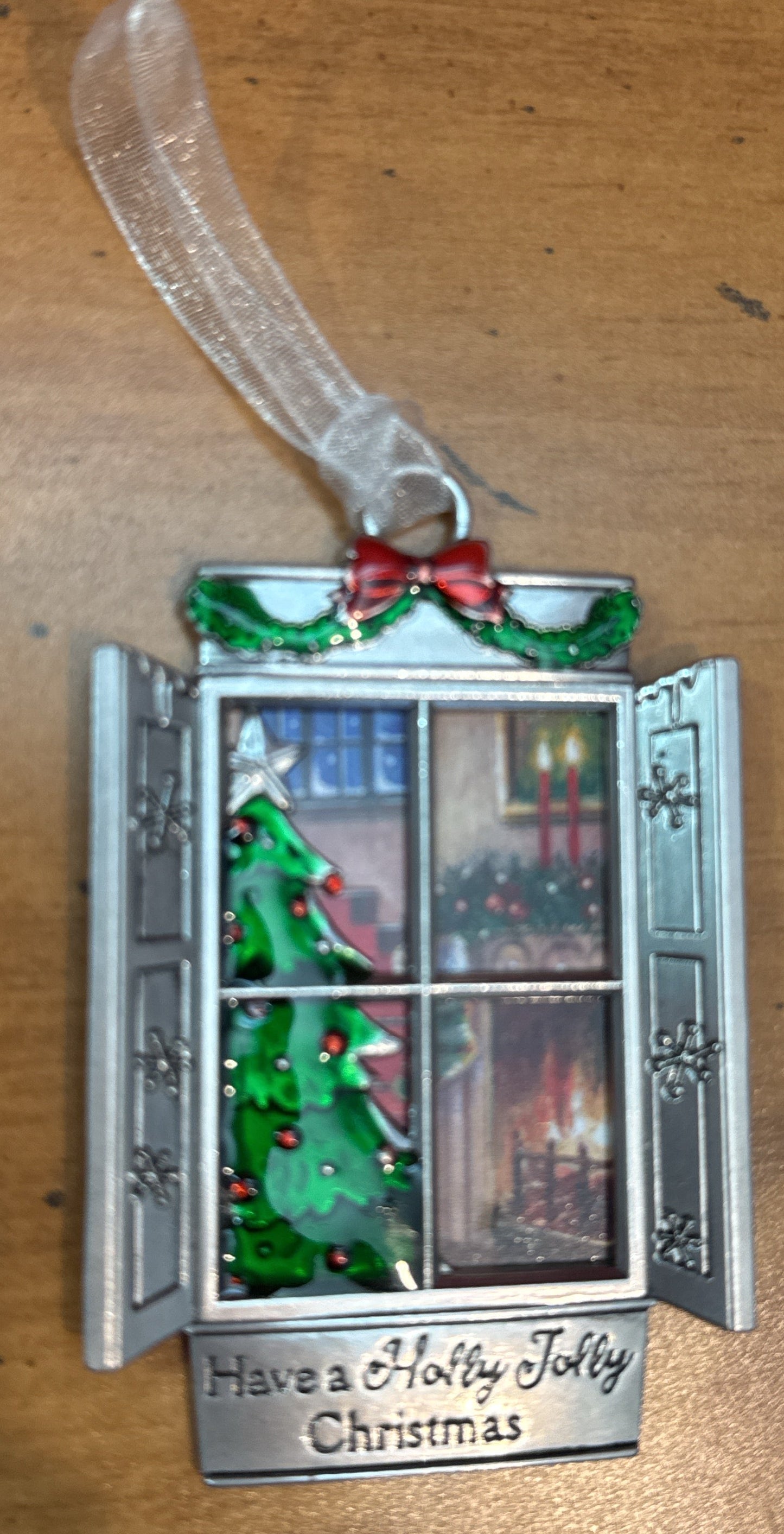 Ganz Zinc Christmas Window Ornament Have A Holly Jolly Christmas New