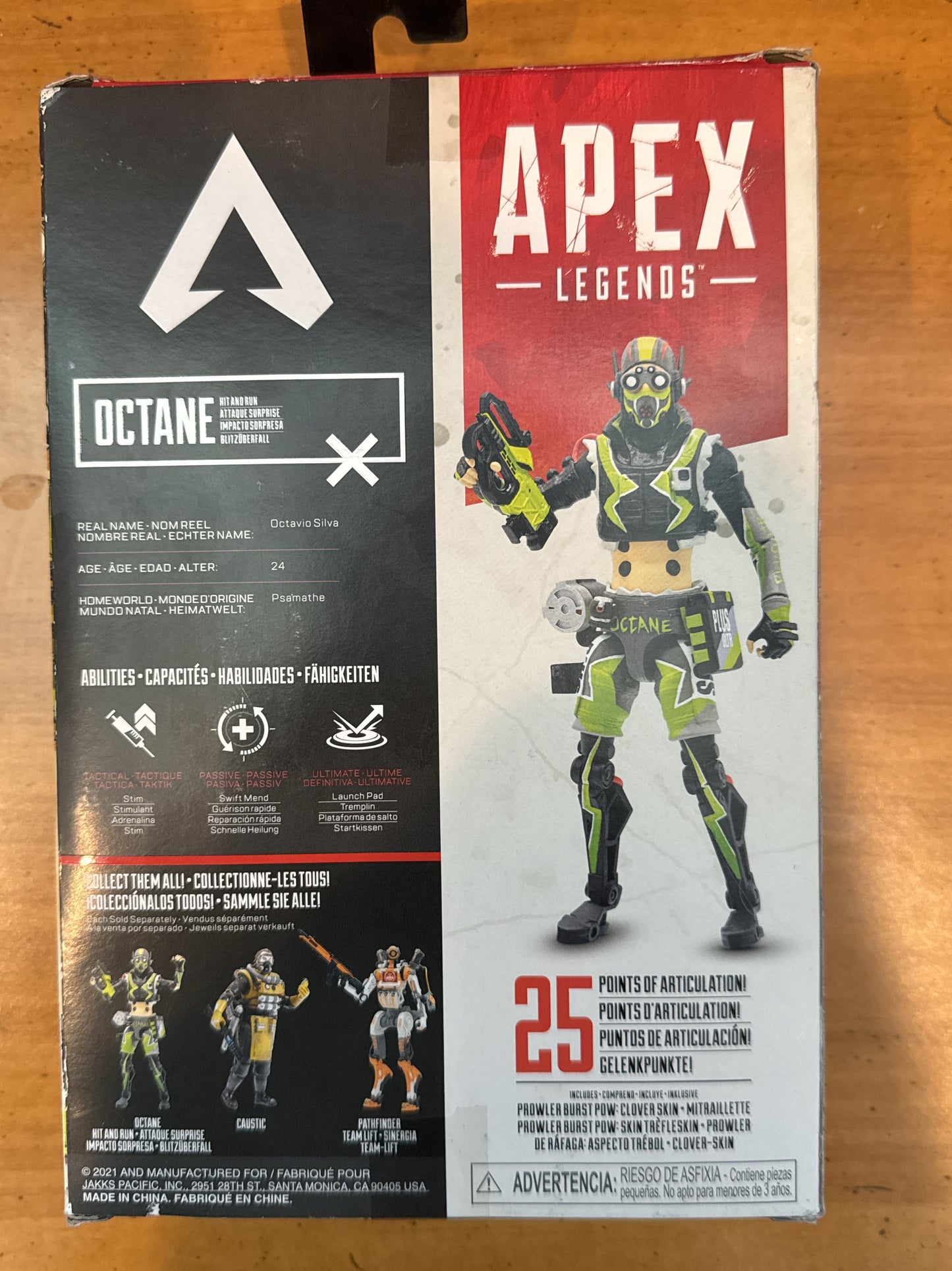 Apex Legends Octane Action Figure 25 Points of Articulation New in Box