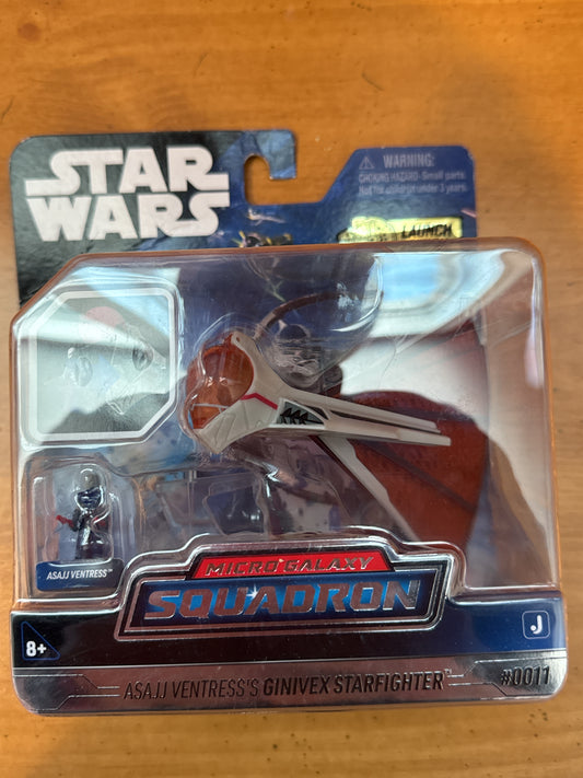 Star Wars Micro Galaxy Squadron Series 1ASAJJ Ventress Ginivex Starfighter New in Box
