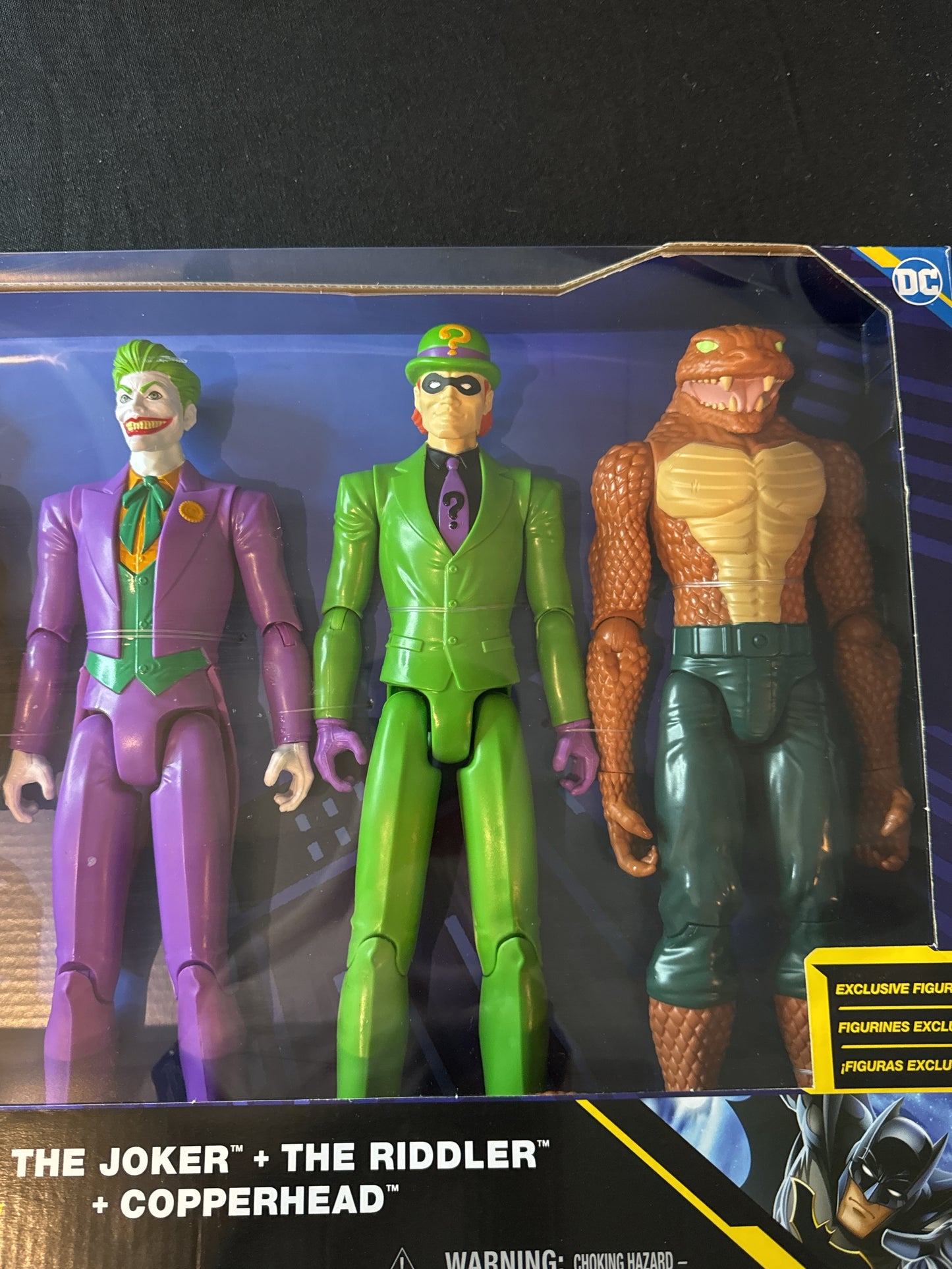 DC Comics Batman, Robin, Nightwing VS. The Joker, The Riddler, Copperhead 6-Pack Figures