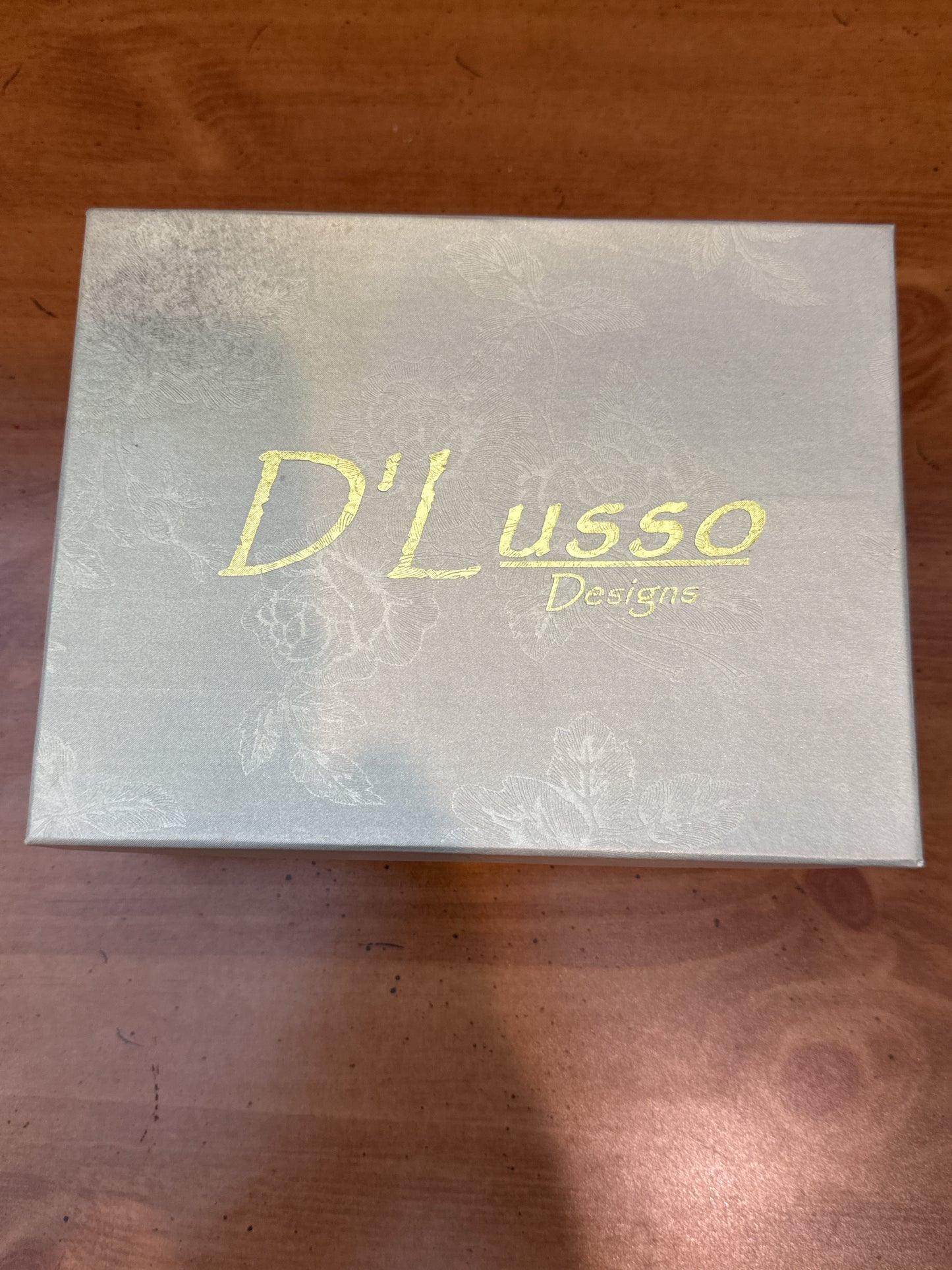 Vintage D'Lusso Designs Silver Design Cup & Saucer Set of 2 New in Box