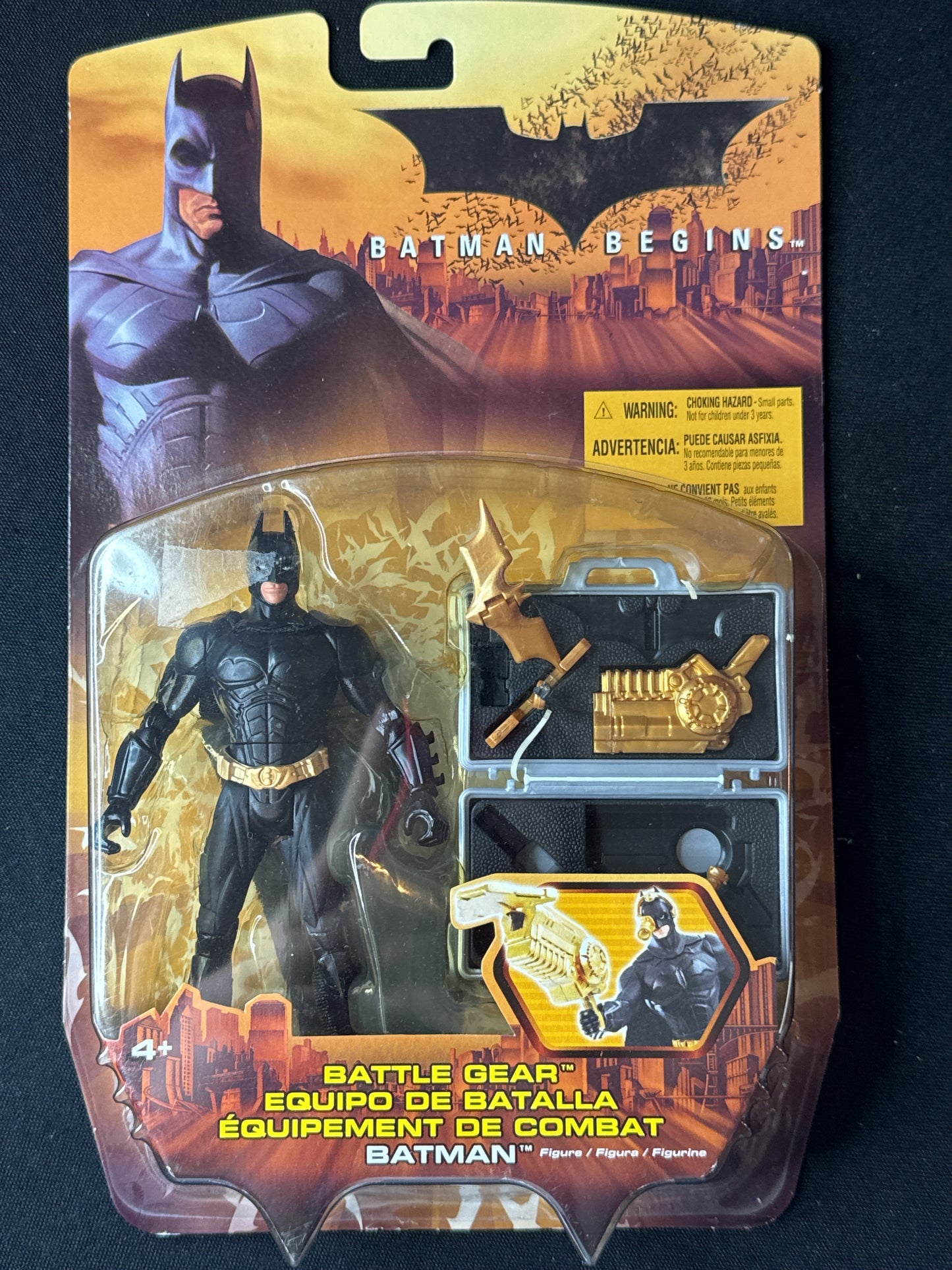 Batman Begins Mattel Batman Battle Gear 2005 Action Figure New in Box