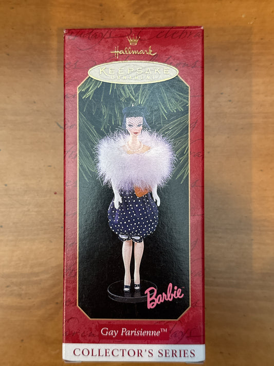 Hallmark 1999 Keepsake Ornament Gay Parisienne Barbie Doll Ornament New in Box
