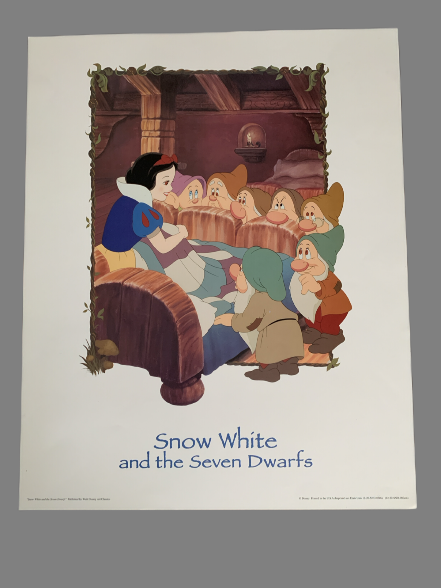 Disney Print of Snow White and the Seven Dwarfs 20 X 16