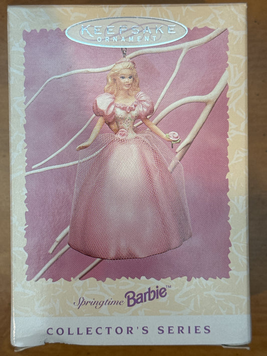 Hallmark Keepsake Ornament 1996 Springtime Barbie Collector Series New in Box