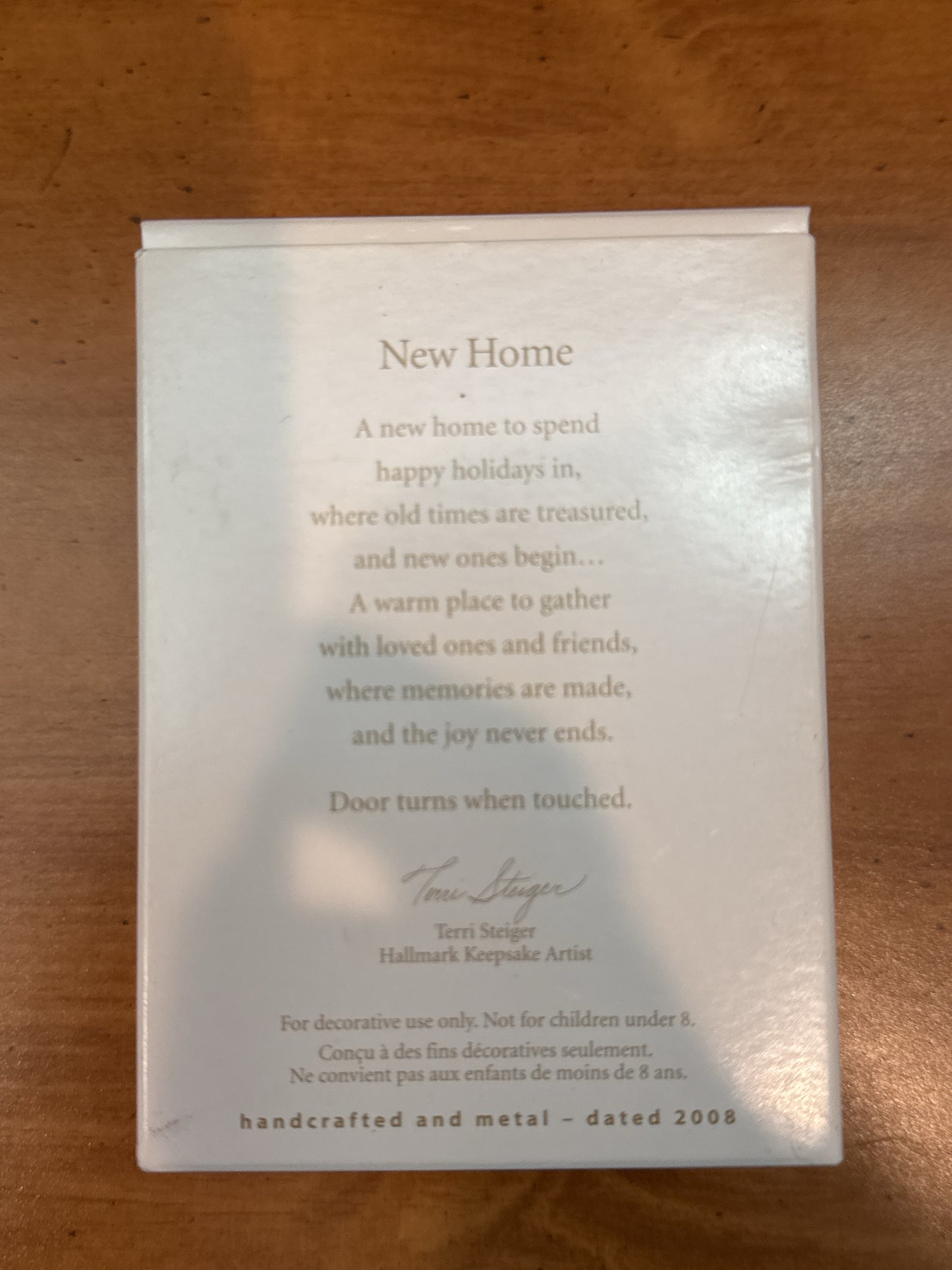 2008 Hallmark Keepsake New Home Gold House Key Ornament New in Box