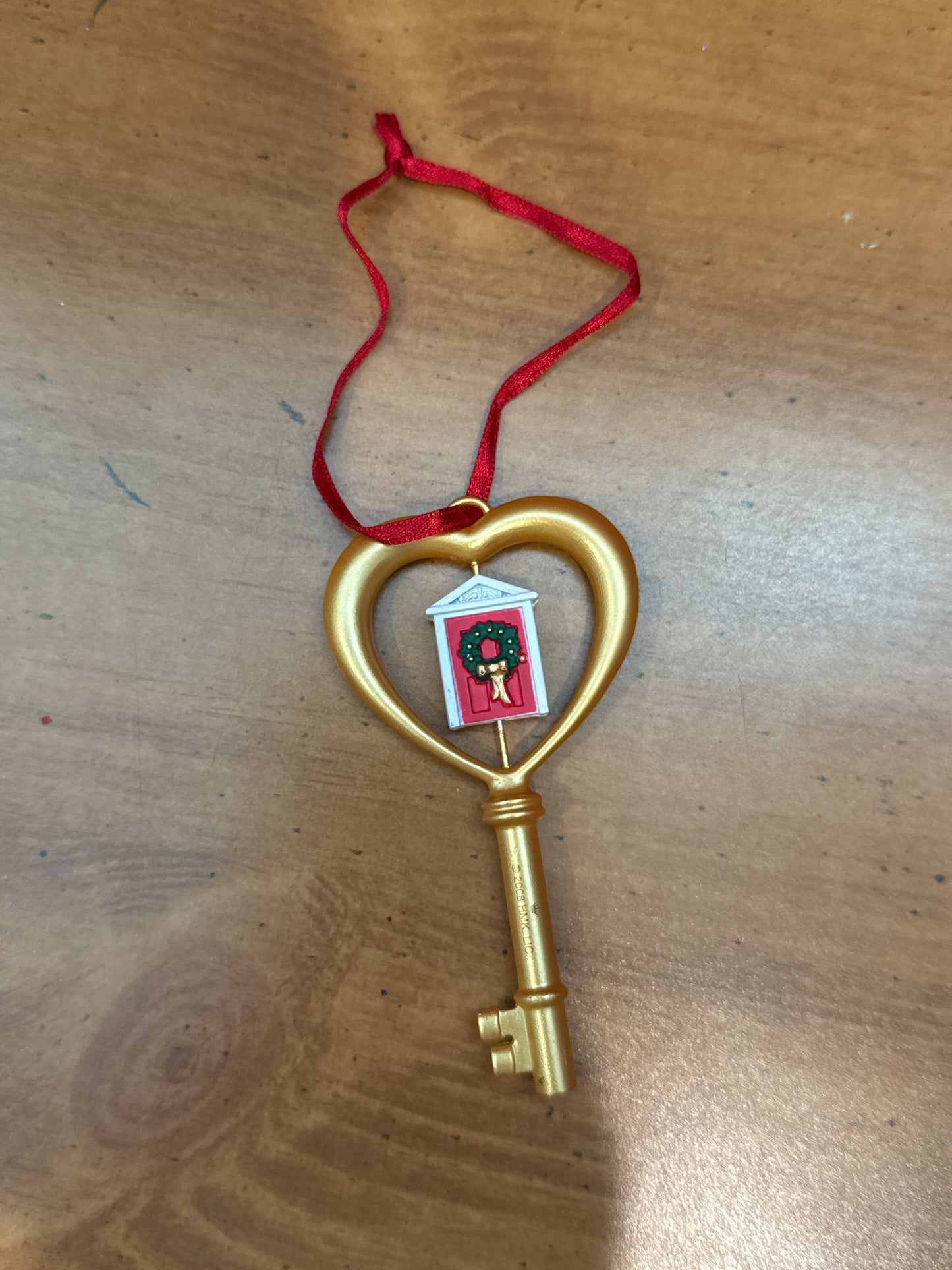 2008 Hallmark Keepsake New Home Gold House Key Ornament New in Box