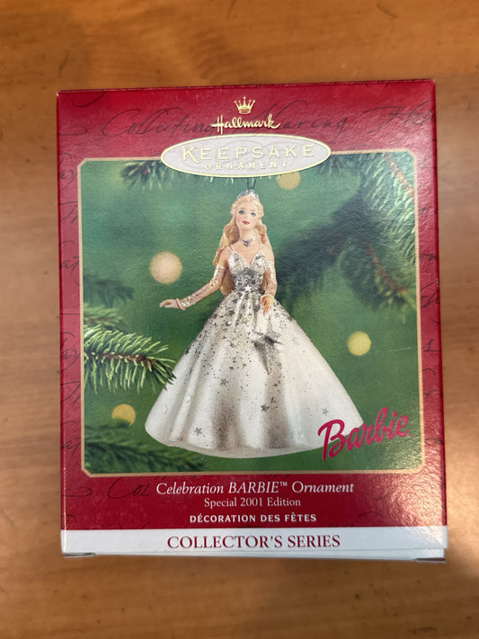 Hallmark Keepsake Ornament Celebration Barbie Special 2001 Edition New in Box