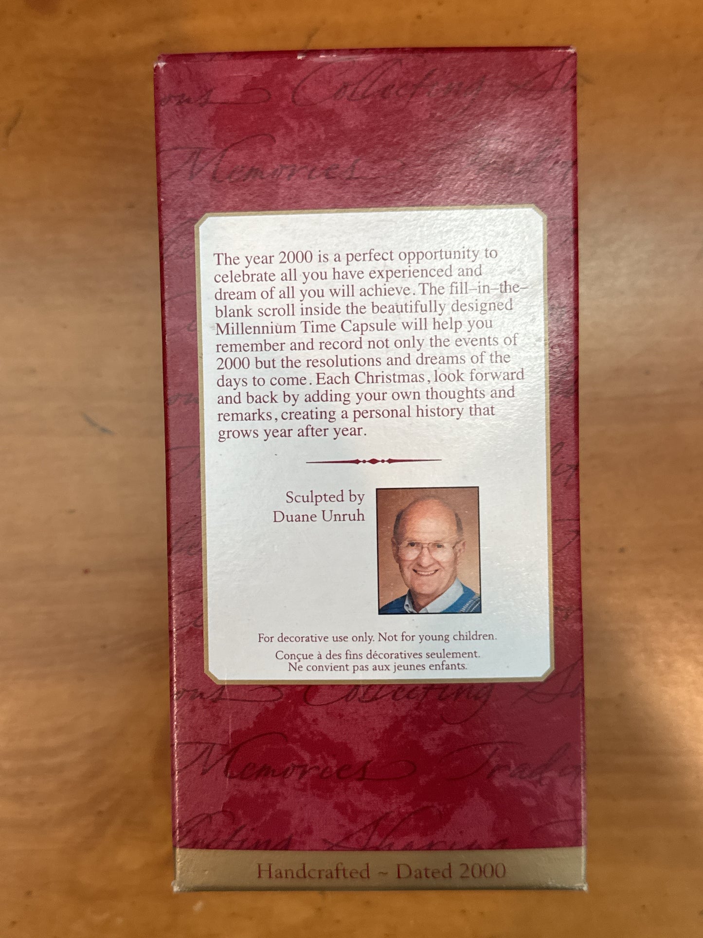 Hallmark Keepsake Ornament Millennium Time Capsule New in Box 2000
