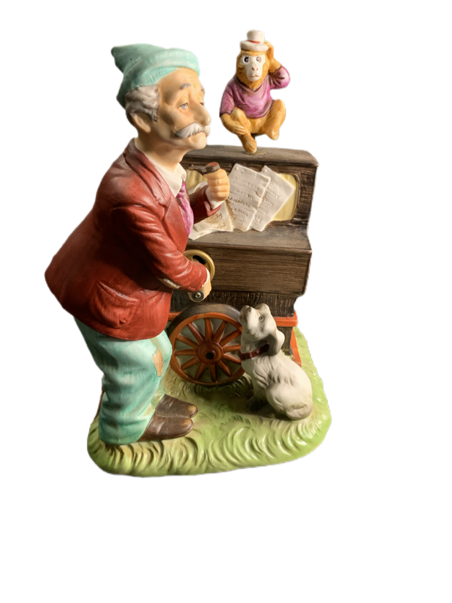 Waco Animated Melody in Motion Organ Grinder, Dog, & Monkey Music Box Not working