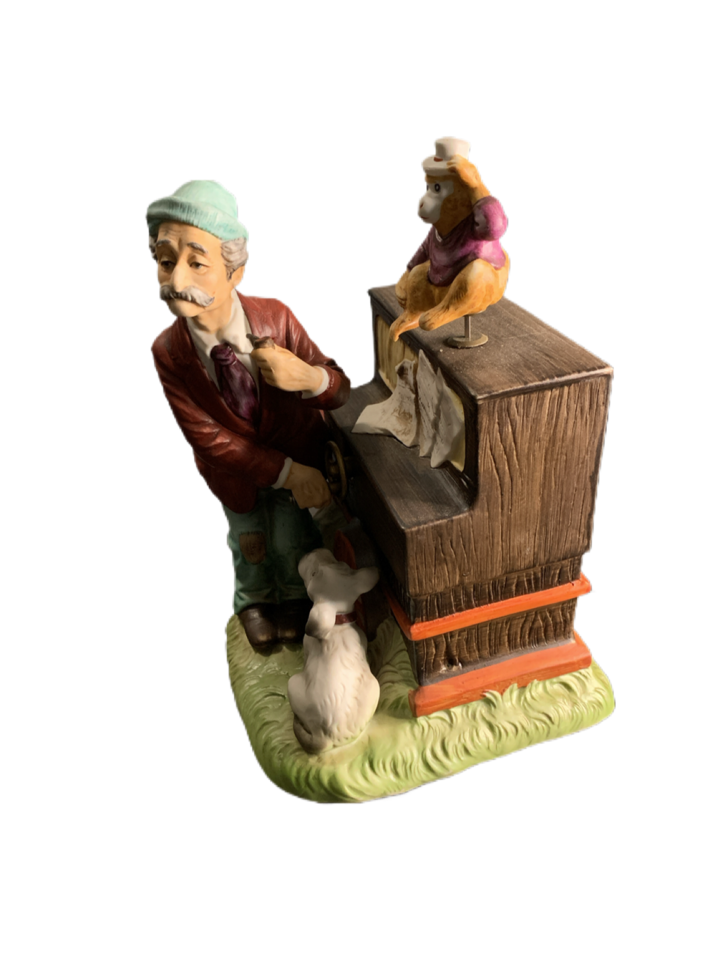 Waco Animated Melody in Motion Organ Grinder, Dog, & Monkey Music Box Not working