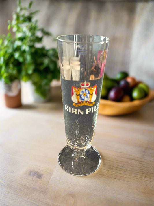 Kirn Pils Beer Glass Kirn Germany 7.5" Tall