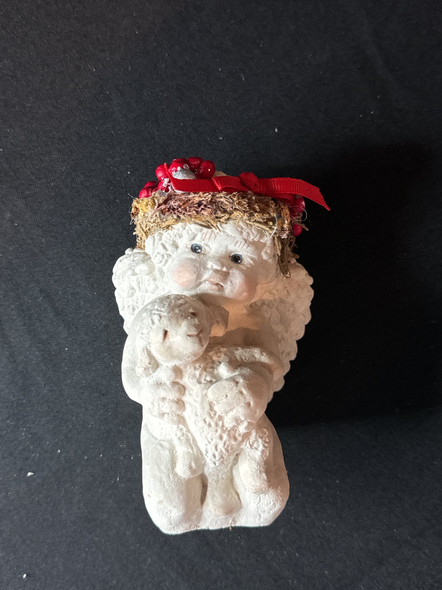 Pair of Dreamsicles Figure Cherub Angel - My Prayer 1991 & Cherub Hugging Lamb